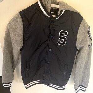 NWT H&M Hooded Baseball Jacket Size 7-8